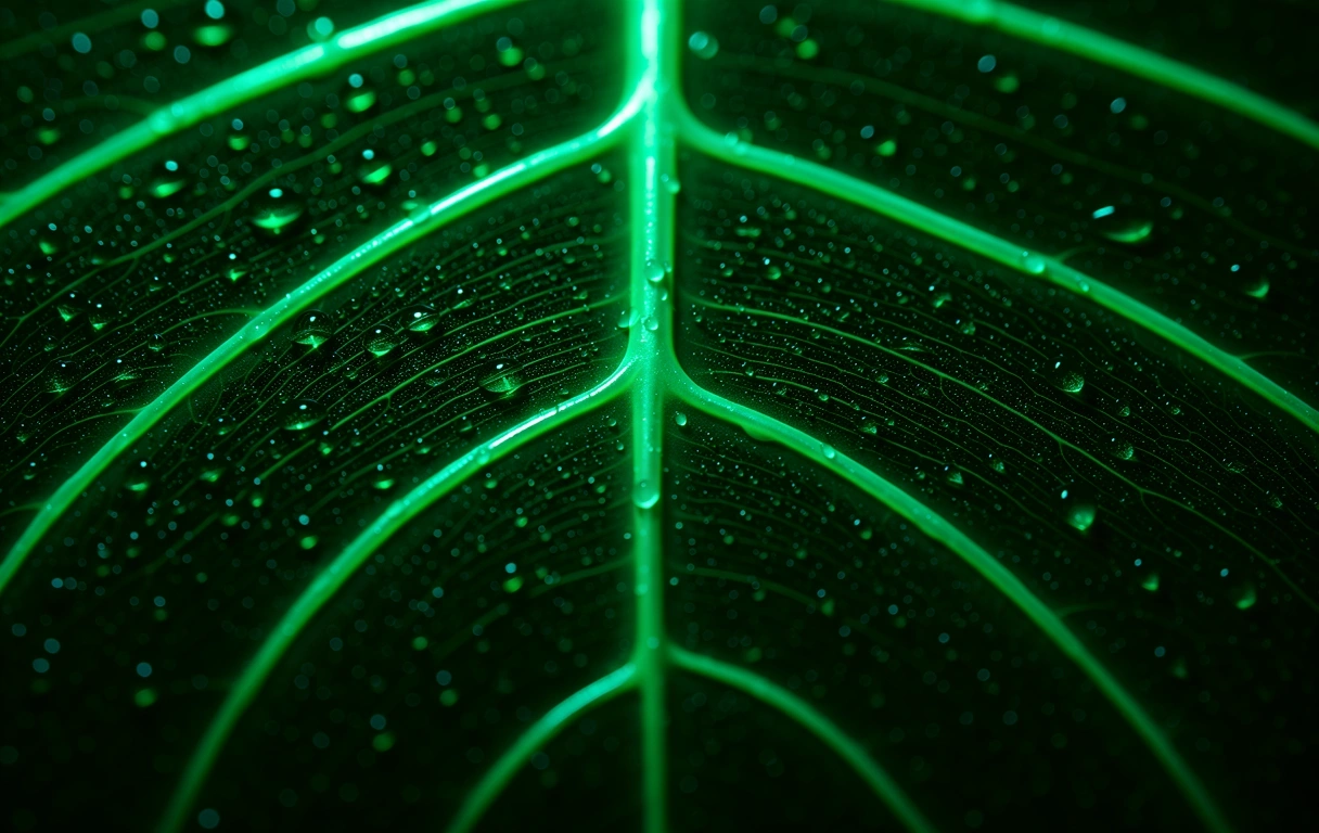 Macro fotografía de botánica en movimiento